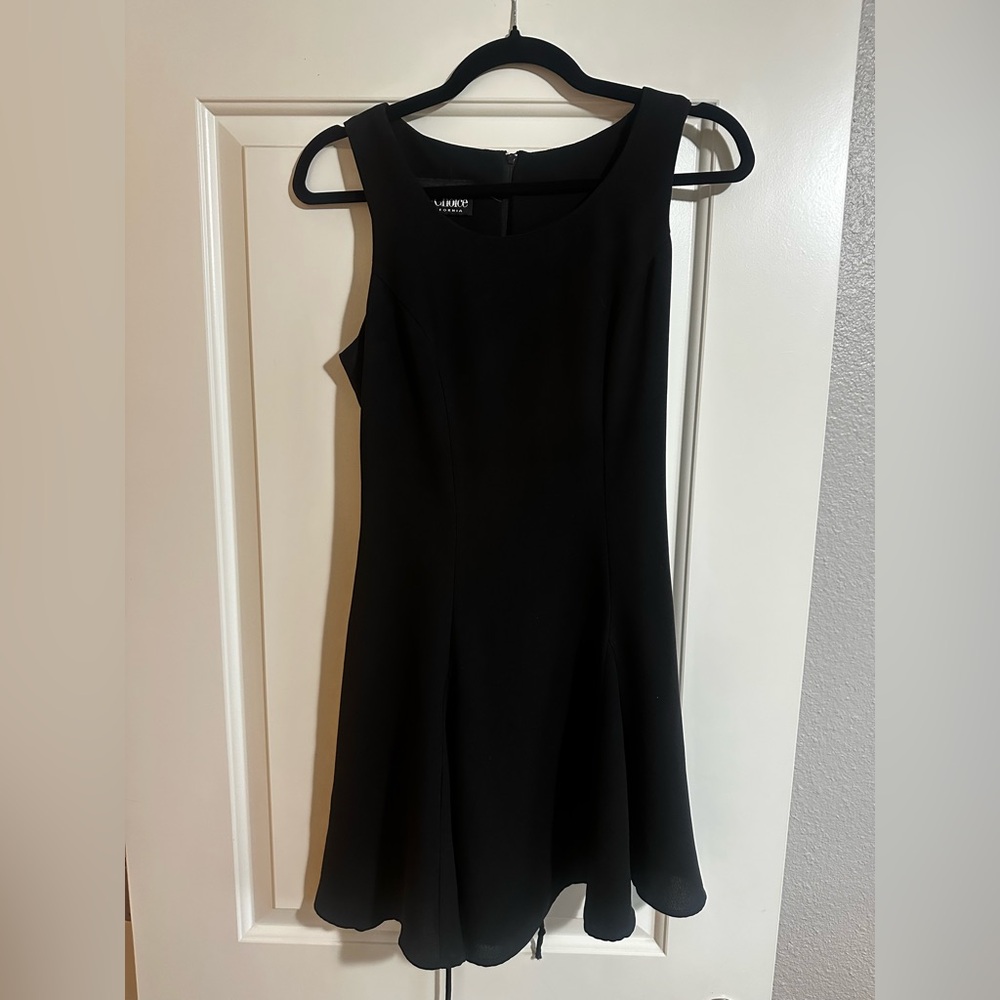 VINTAGE By Choice California black dress, corset tie back